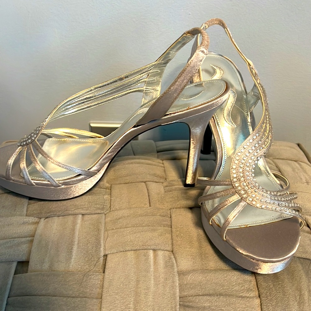 Nina Rhinestone Heels - Picture 2 of 4